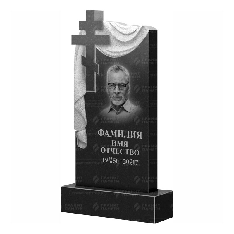 Памятники из гранита с крестом в Иваново | Гранитный памятник ФГ-085