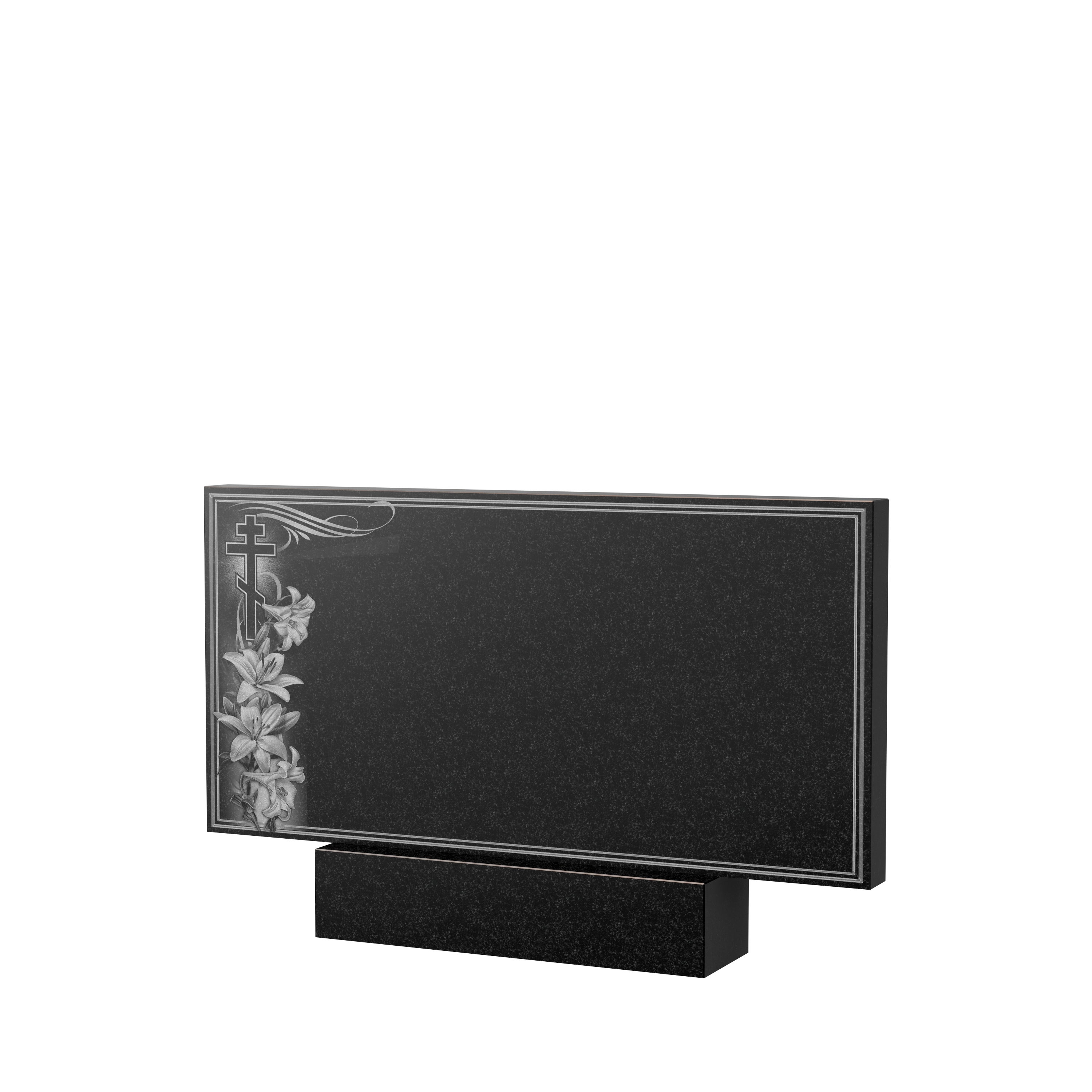 Художественное оформление памятника в Иваново | Художественное оформление на гранитную стелу, рисунок ГХО-003