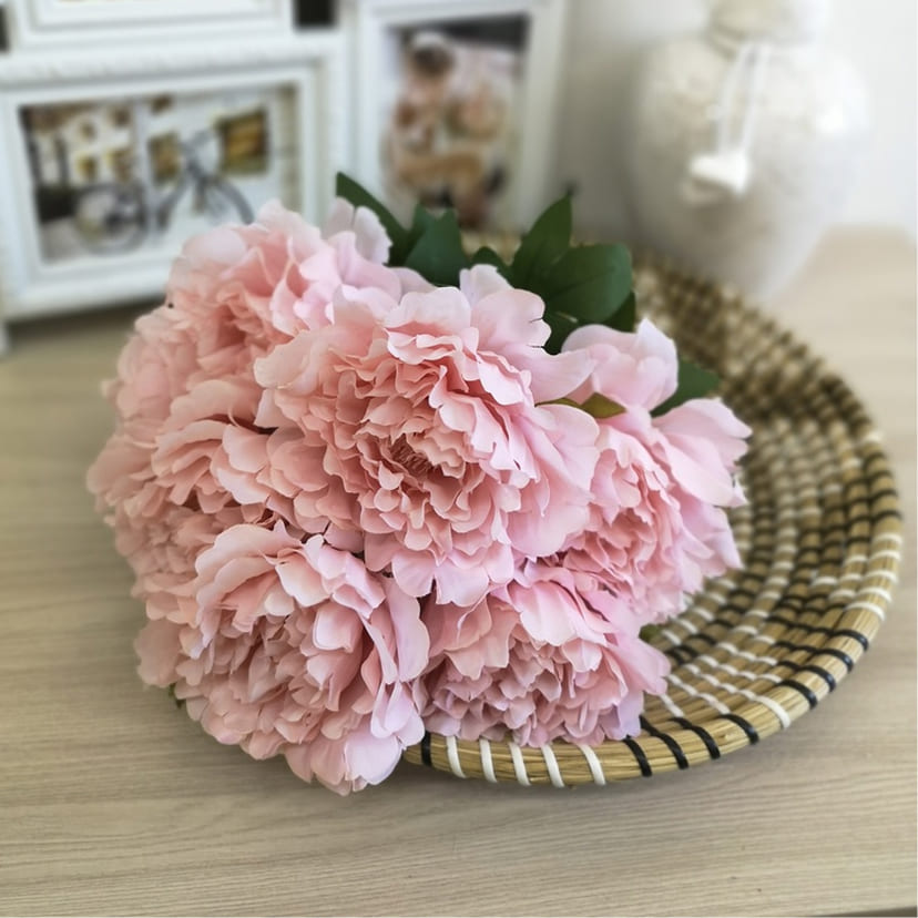 Искусственные цветы в Иваново | Цветы искусственные «Пионы», розовые, букет