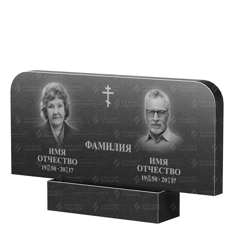Памятники из гранита двойные в Иваново | Двойной гранитный памятник ФГ-254