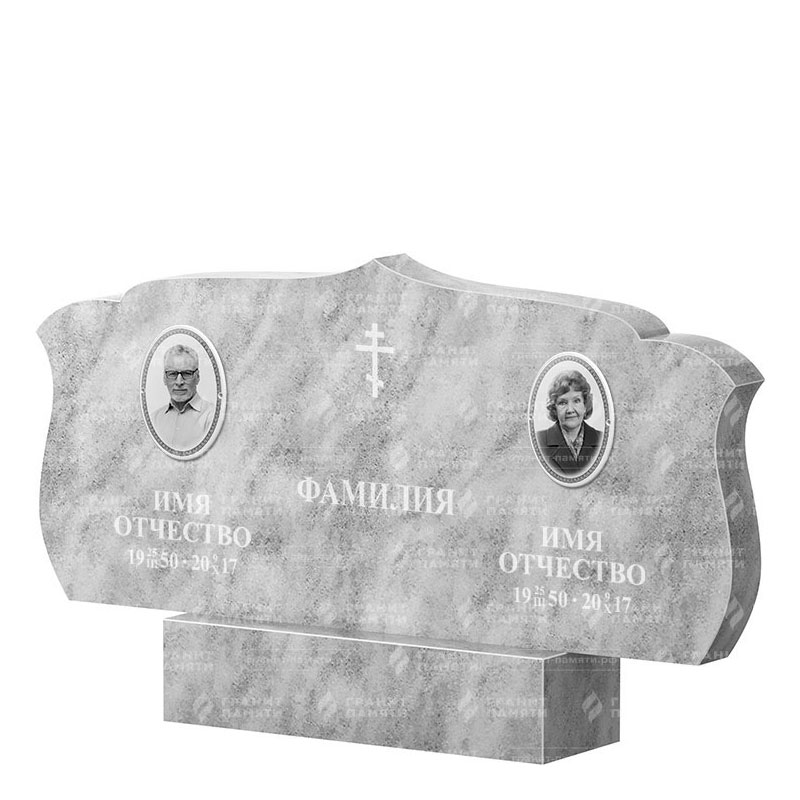 Памятники из мрамора в Иваново | Двойной мраморный памятник ФМ-130