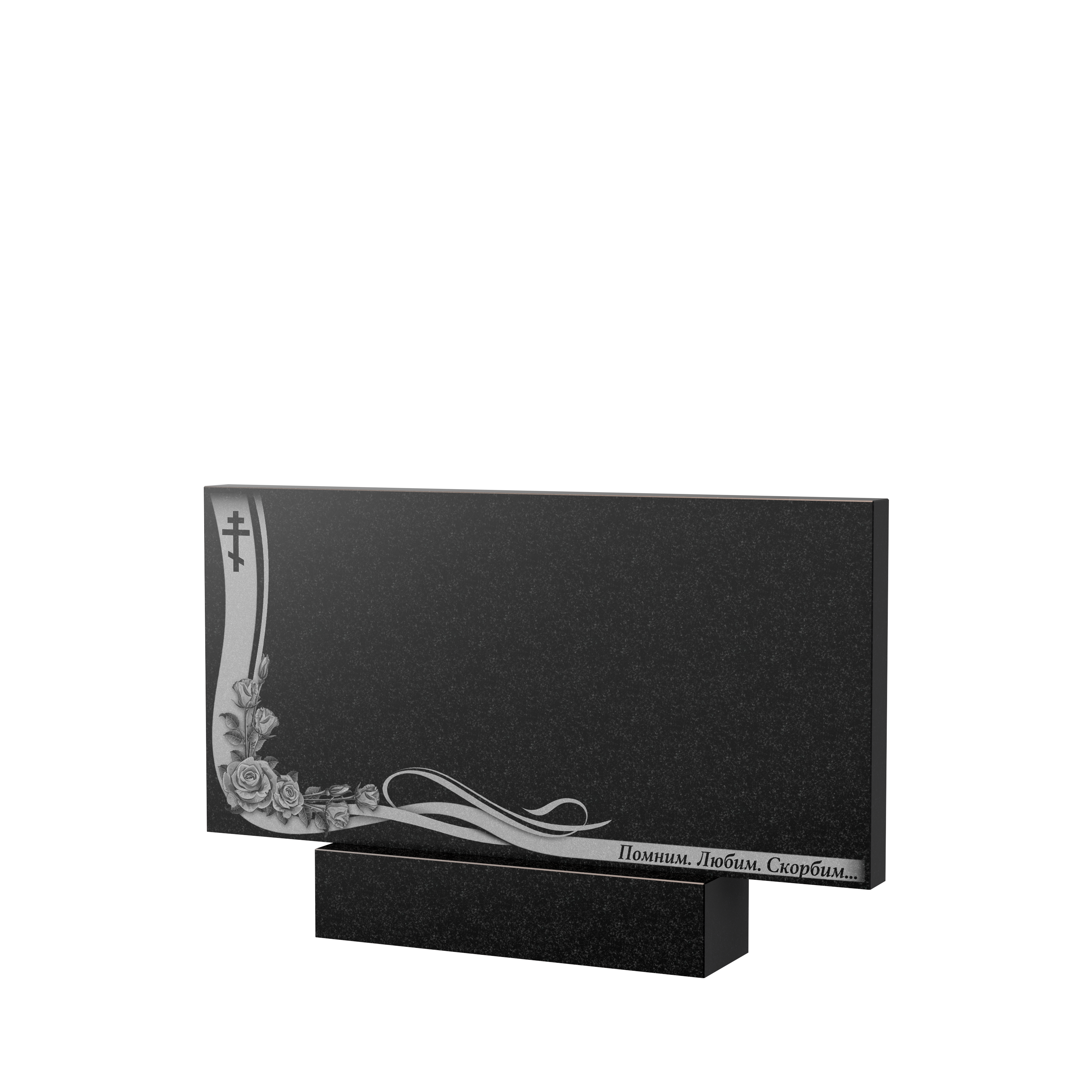 Художественное оформление памятника в Иваново | Художественное оформление на гранитную стелу, рисунок ГХО-004