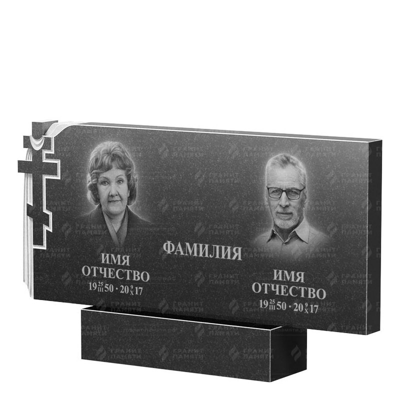 Памятники из гранита двойные в Иваново | Двойной гранитный памятник ФГ-139