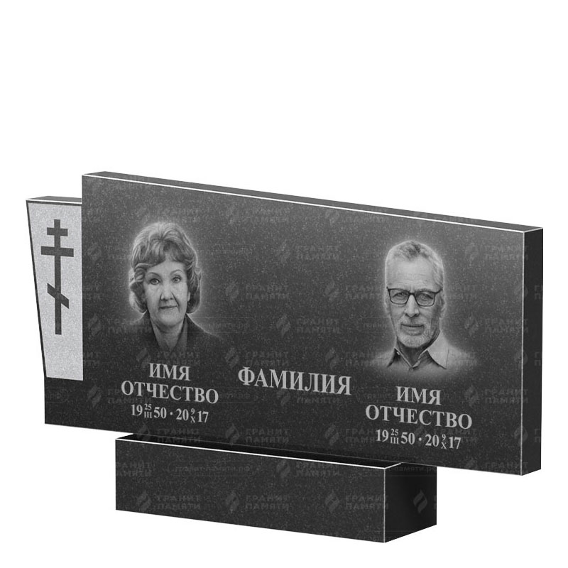 Памятники из гранита двойные в Иваново | Двойной гранитный памятник ФГ-137