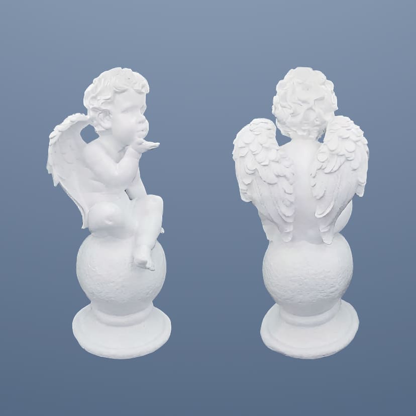 Скульптуры из искусственного мрамора в Иваново | Скульптура ангел на шаре №2