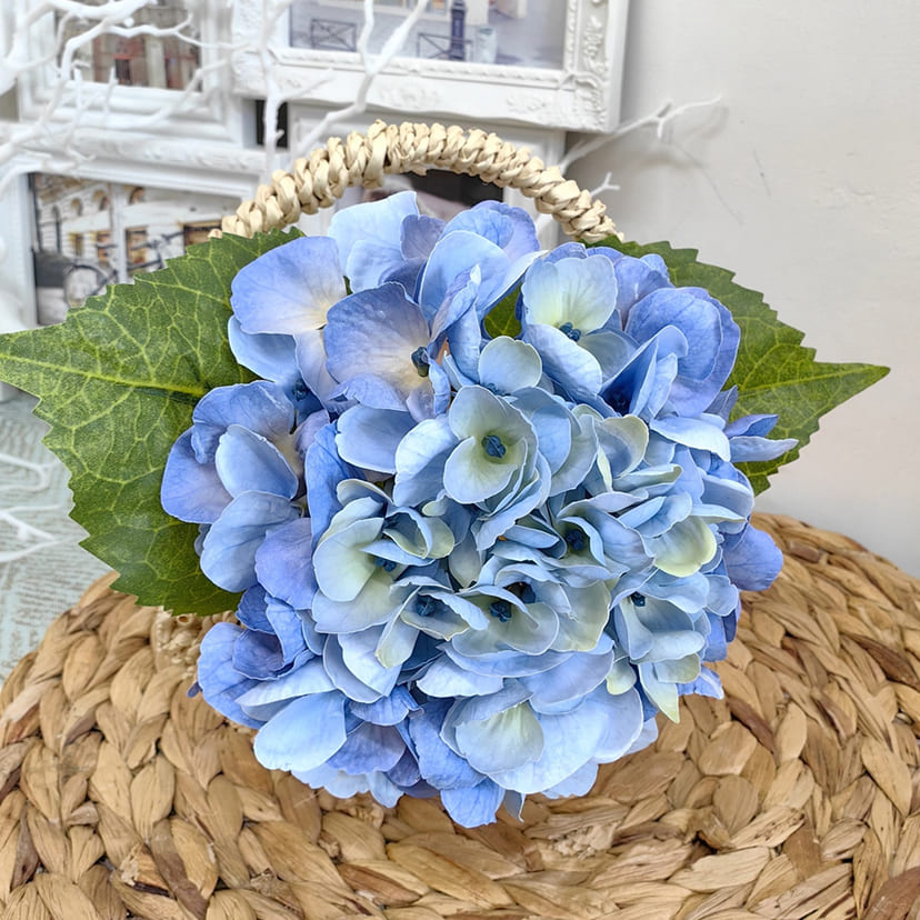 Искусственные цветы в Иваново | Цветок искусственный «Гортензия», голубая, одиночный