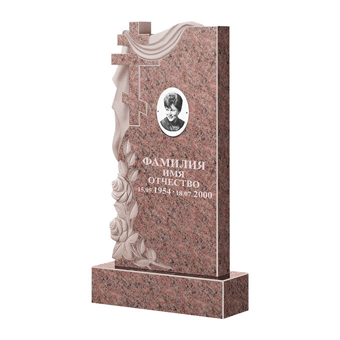 Гранитные памятники в Иваново | Памятник из гранита Розалия Pink ФГЦ-189