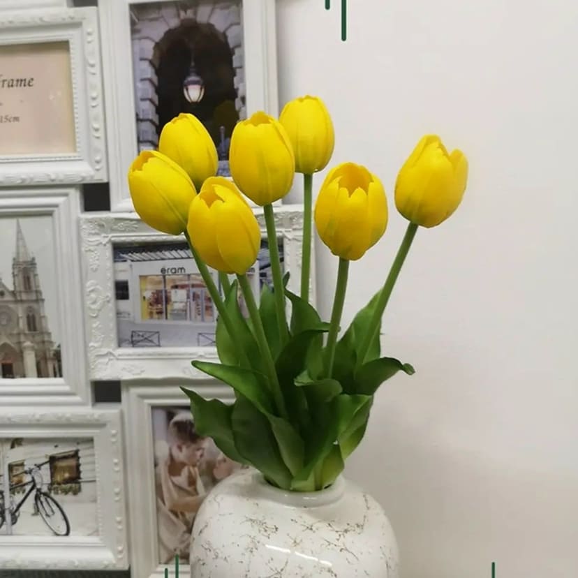 Искусственные цветы в Иваново | Цветы искусственные «Тюльпаны», желтые, букет