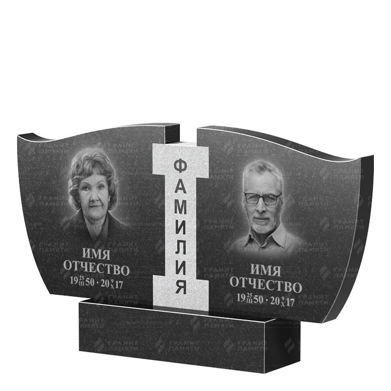 Памятники из гранита двойные в Иваново | Двойной гранитный памятник ФГ-138