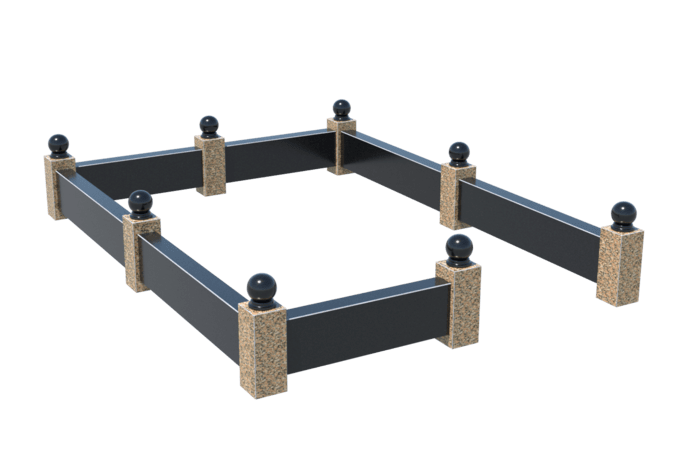 Цоколи на могилу в Иваново | Цоколь на могилу №0036