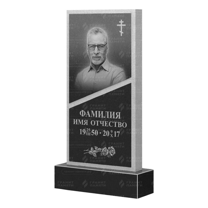 Памятники из гранита вертикальные в Иваново | Гранитный памятник ФГ-164