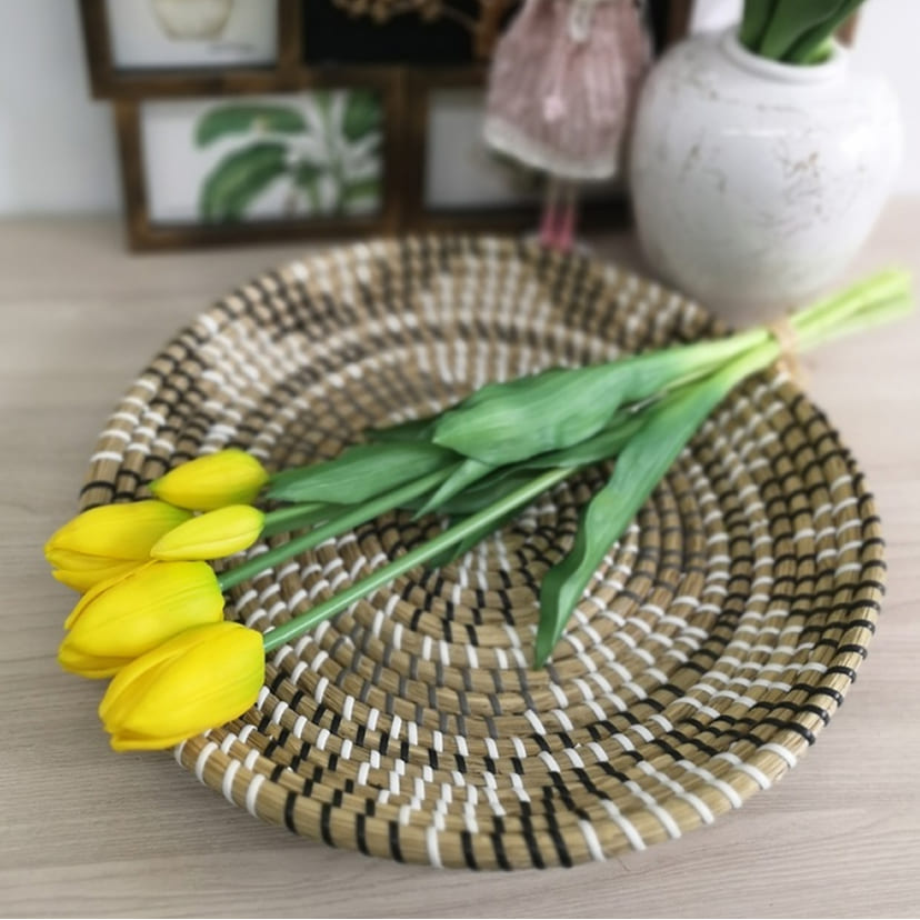 Искусственные цветы в Иваново | Цветы искусственные «Тюльпаны, бутоны», желтые, букет