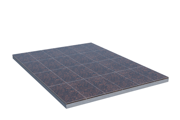 Площадки на могилу в Иваново | Площадка с облицовкой Дымовским гранитом