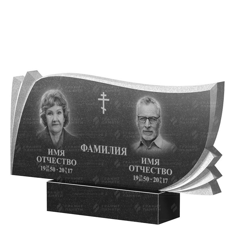 Гранитные памятники в Иваново | Двойной гранитный памятник ФГ-265