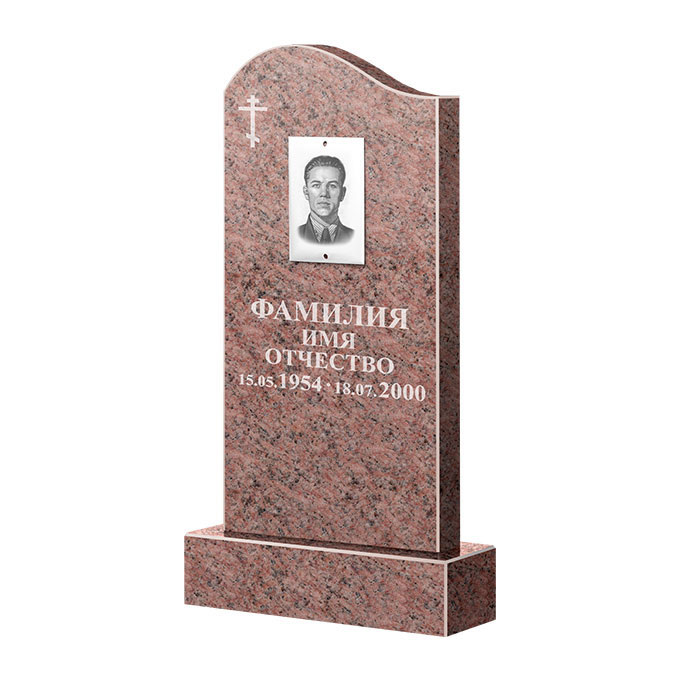 Памятники из цветного гранита в Иваново | Памятник из гранита Розалия Pink ФГЦ-030