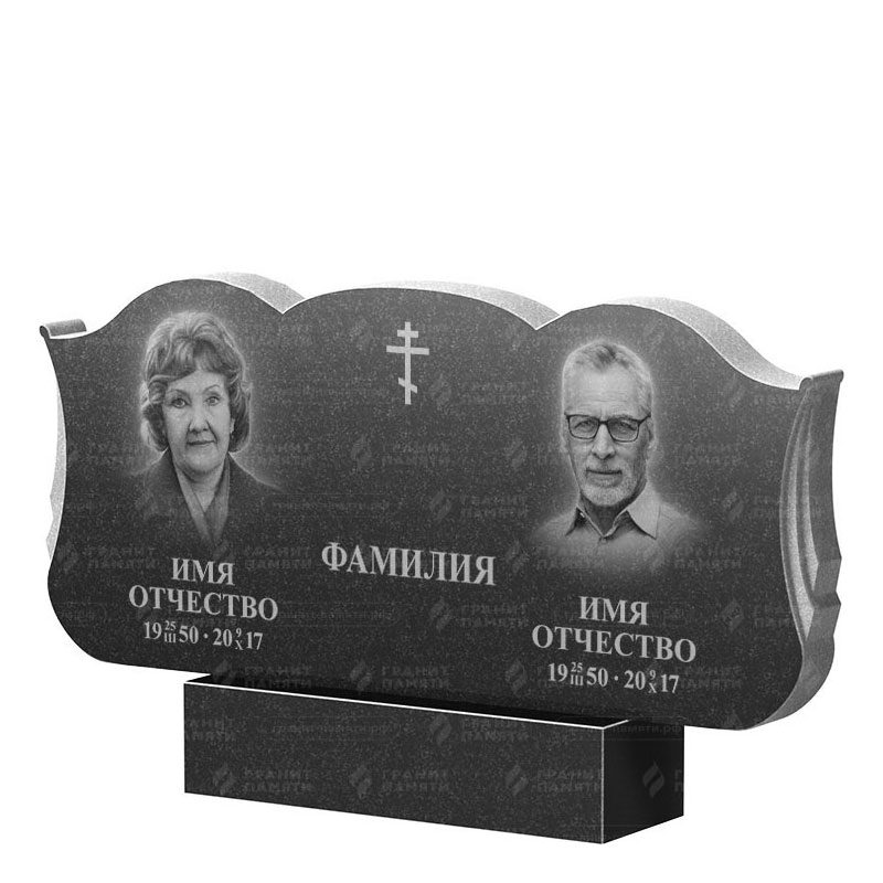 Гранитные памятники в Иваново | Двойной гранитный памятник ФГ-261