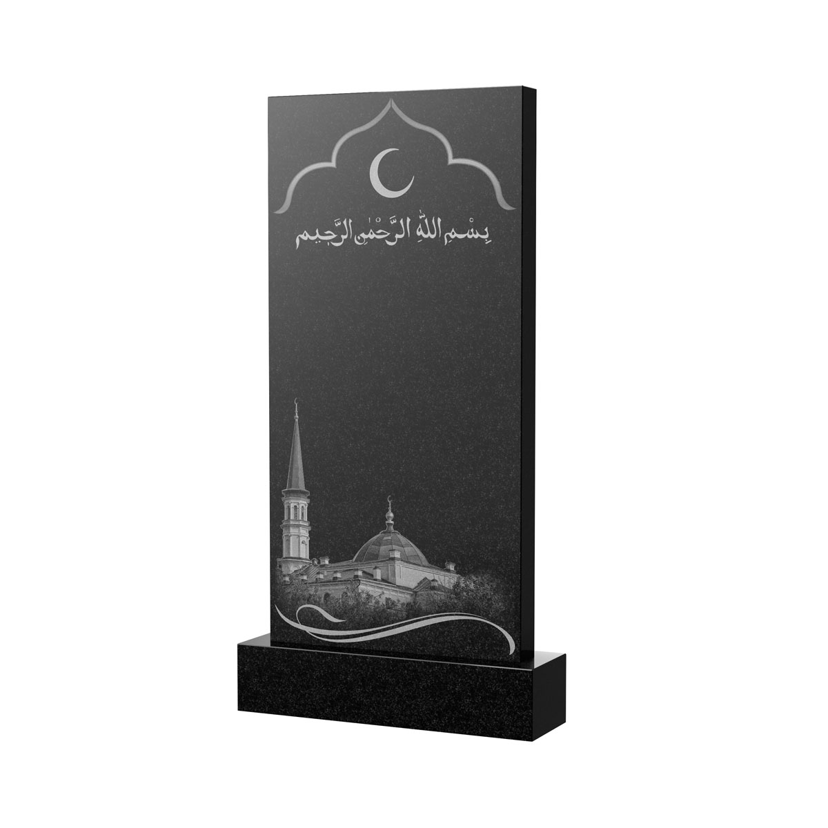 Художественное оформление памятника в Иваново | Художественное оформление на гранитную стелу, рисунок ВХО-037