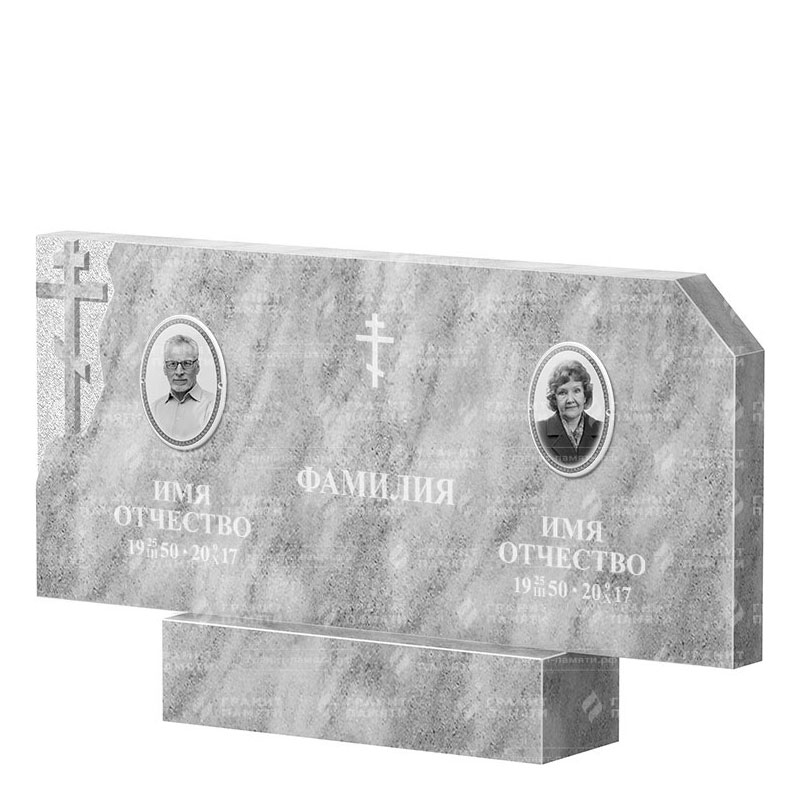Памятники из мрамора в Иваново | Двойной мраморный памятник ФМ-134