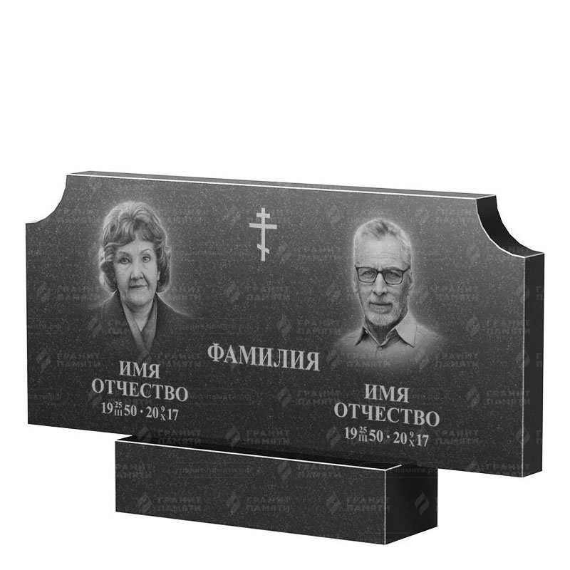 Памятники из гранита двойные в Иваново | Двойной гранитный памятник ФГ-253