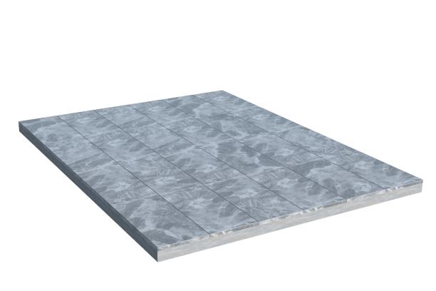 Площадки на могилу в Иваново | Площадка с мраморной облицовкой