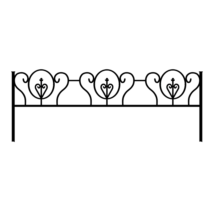 Металлические оградки, столы, скамейки в Иваново | Оградка №3