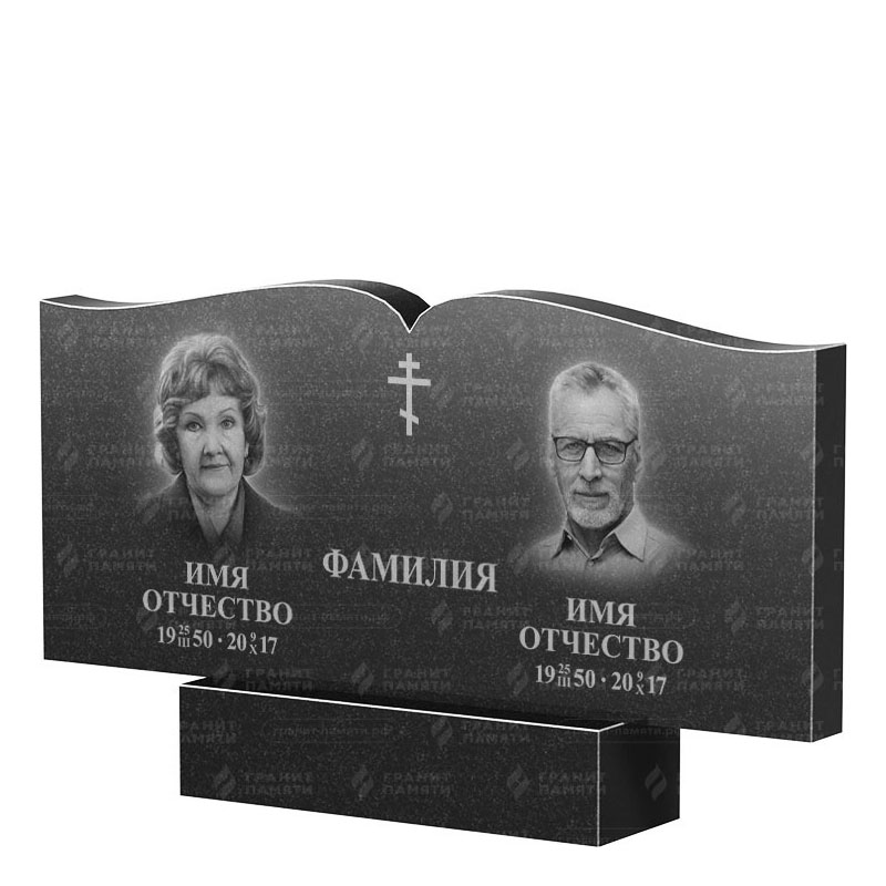 Гранитные памятники в Иваново | Двойной гранитный памятник ФГ-259