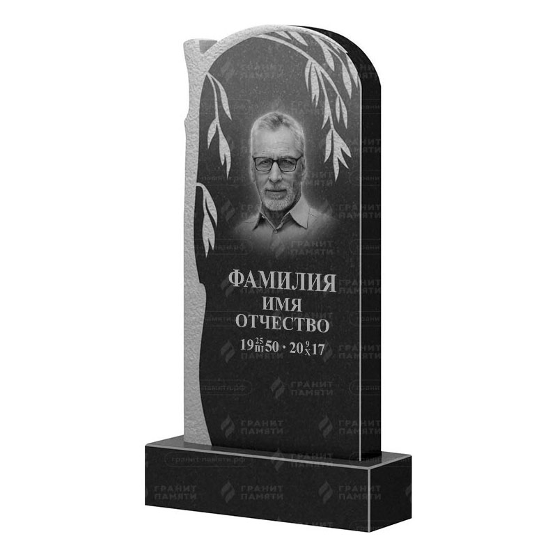 Памятники из гранита с деревом в Иваново | Гранитный памятник ФГ-090