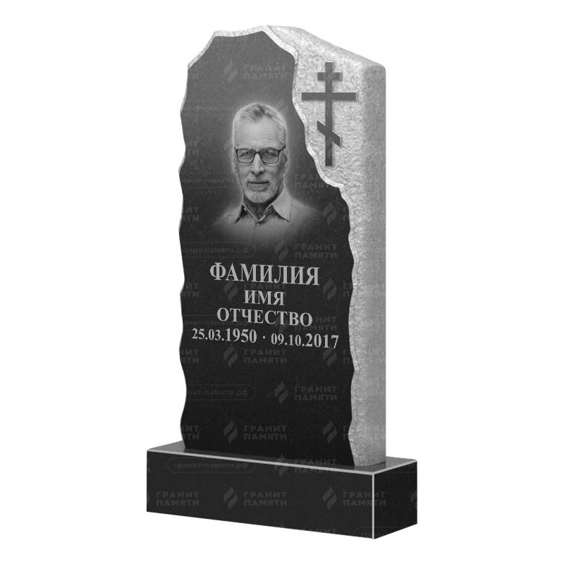 Памятники из гранита с обколом, скалы в Иваново | Гранитный памятник ФГ-231