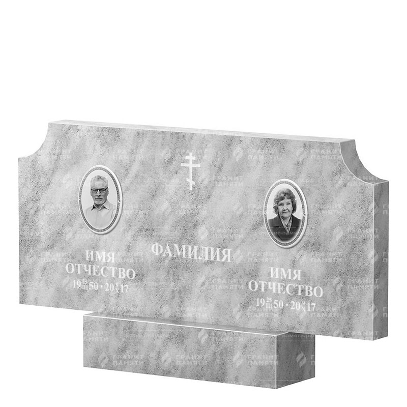 Памятники из мрамора в Иваново | Двойной мраморный памятник ФМ-253
