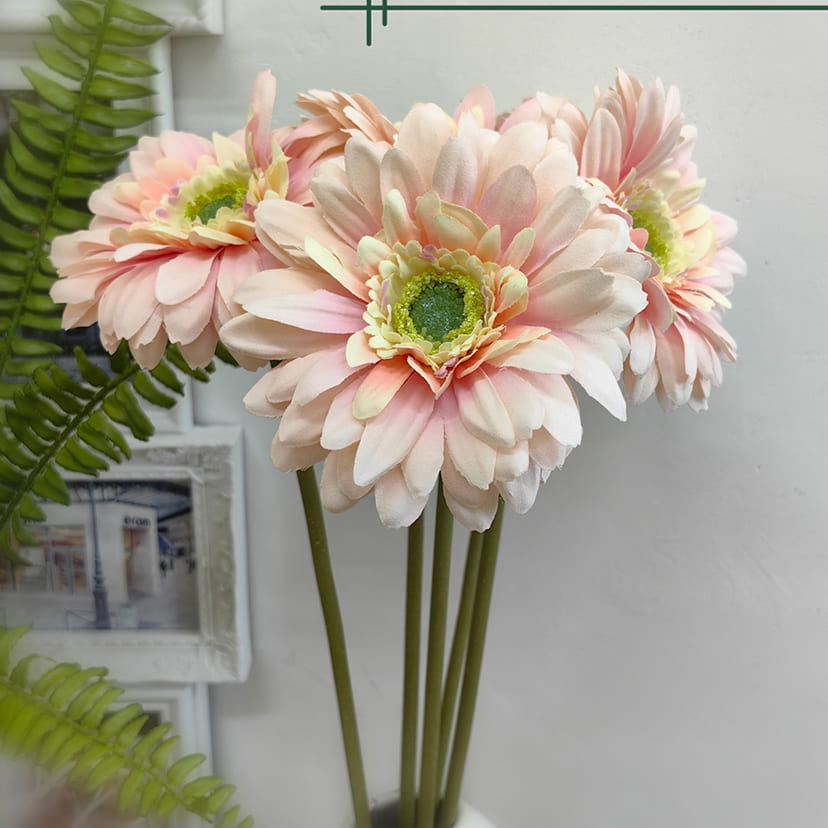 Искусственные цветы в Иваново | Цветок искусственный «Гербера», молочно-розовая, одиночный