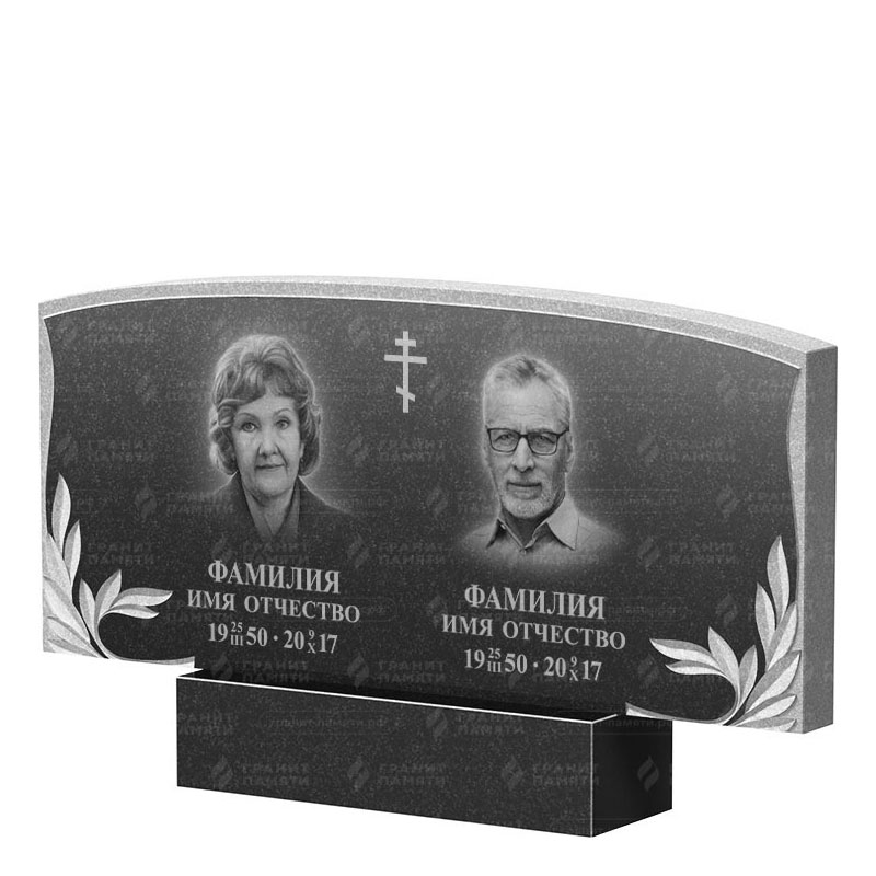 Памятники из гранита двойные в Иваново | Двойной гранитный памятник ФГ-135