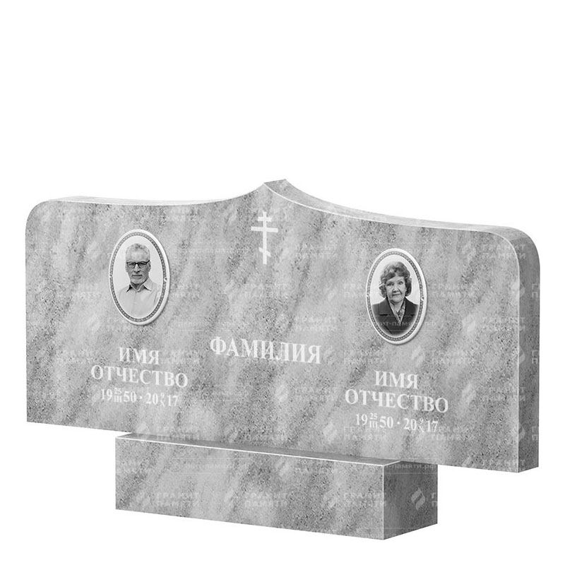 Памятники из мрамора в Иваново | Двойной мраморный памятник ФМ-260