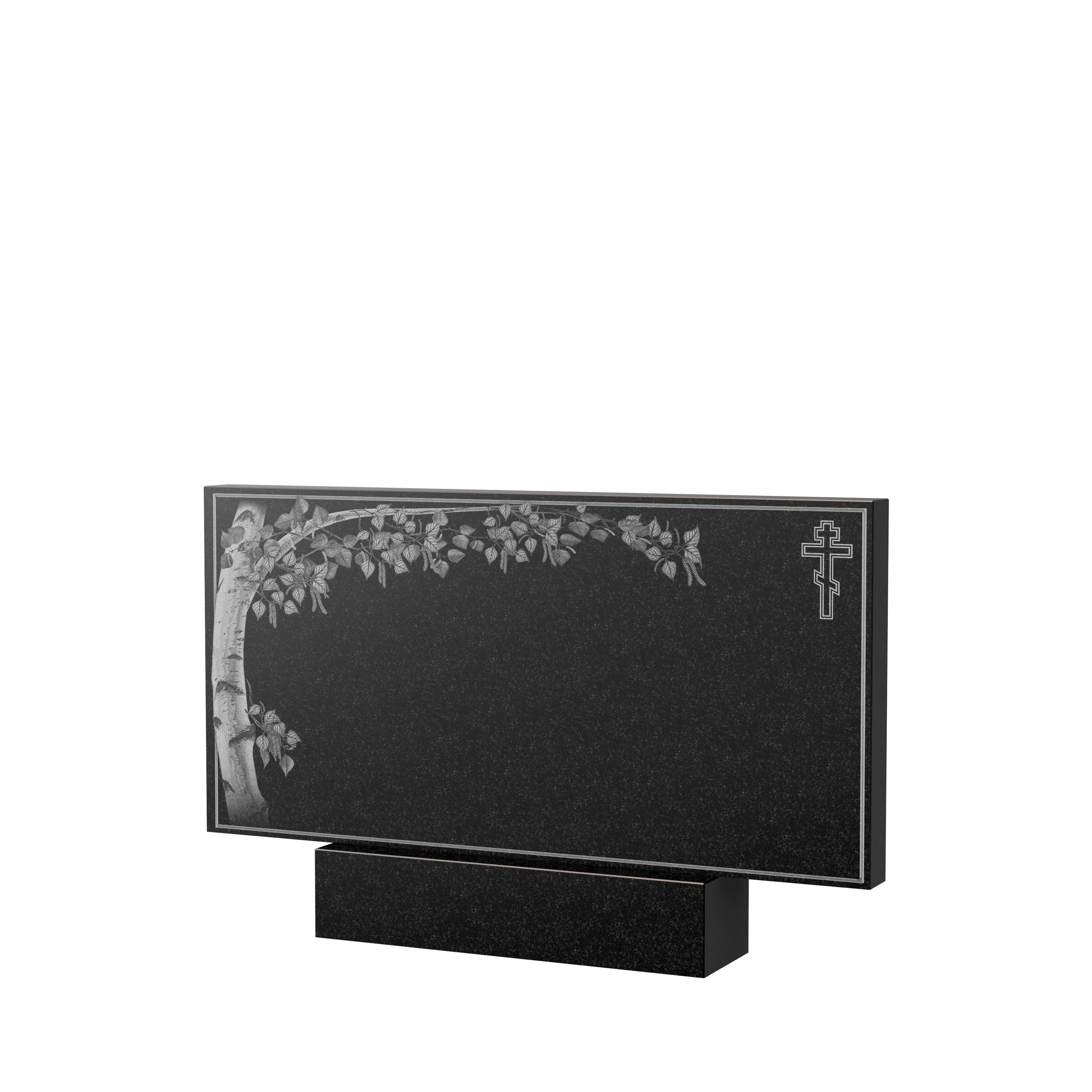 Художественное оформление памятника в Иваново | Художественное оформление на гранитную стелу, рисунок ГХО-005