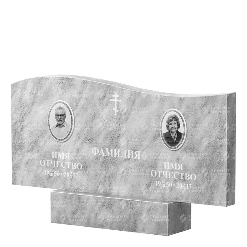 Памятники из мрамора в Иваново | Двойной мраморный памятник ФМ-255