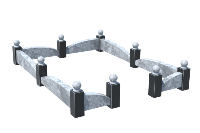 Цоколи на могилу в Иваново | Цоколь на могилу №0040