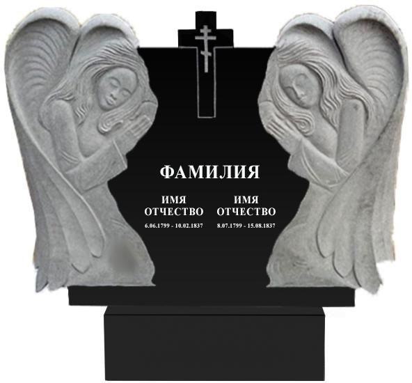 Памятники с ангелом на могилу в Иваново | Гранитный памятник Ангел №1