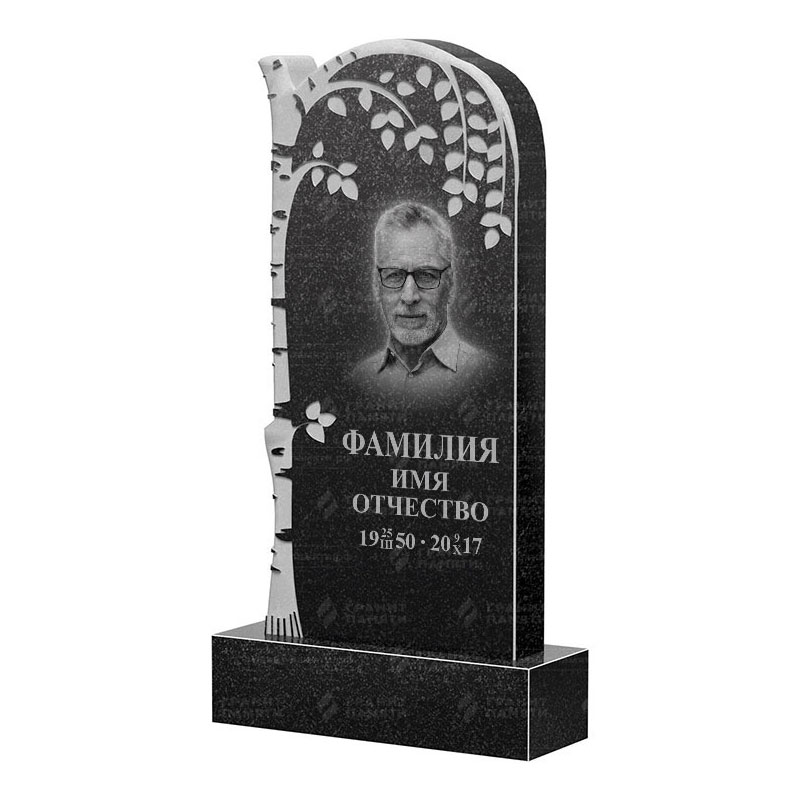 Памятники из гранита с деревом в Иваново | Гранитный памятник ФГ-091