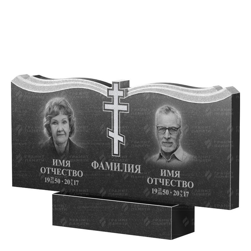 Гранитные памятники в Иваново | Двойной гранитный памятник ФГ-262