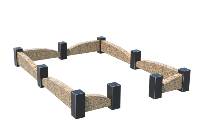 Цоколи на могилу в Иваново | Цоколь на могилу №0046