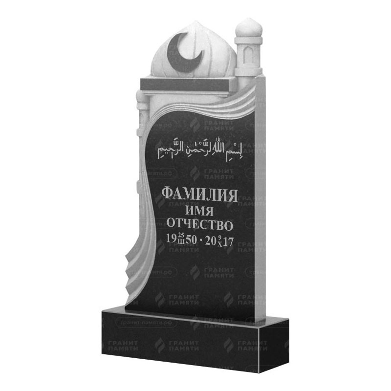 Мусульманские памятники на могилу в Иваново | Гранитный памятник ФГ-228