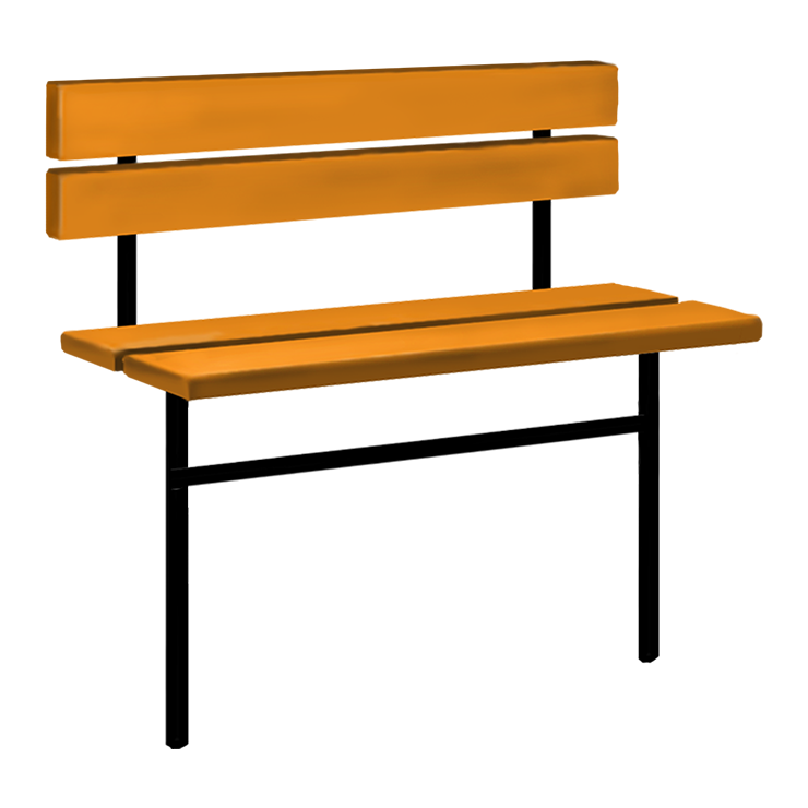 Металлические оградки, столы, скамейки в Иваново | Скамейка №3 со спинкой