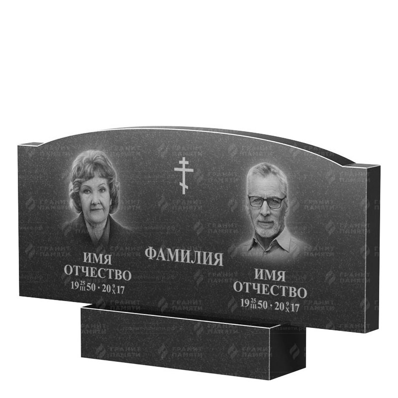 Гранитные памятники в Иваново | Двойной гранитный памятник ФГ-257