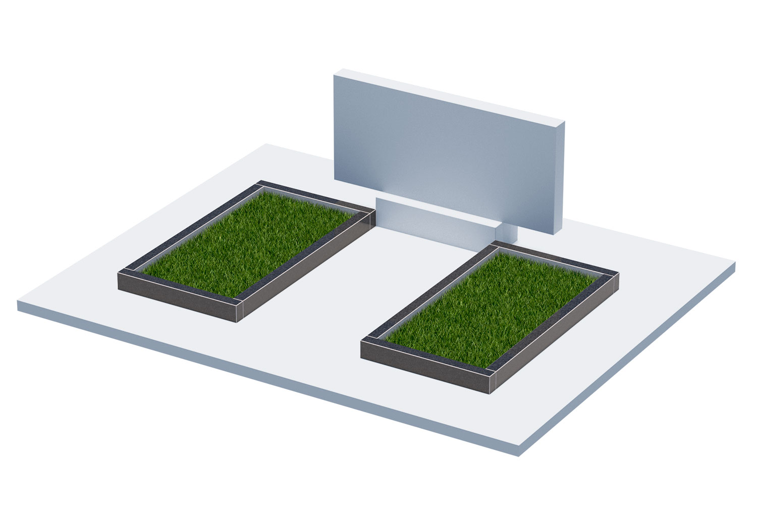 Цветники и надгробные плиты в Иваново | Цветник Автономный, 2 шт