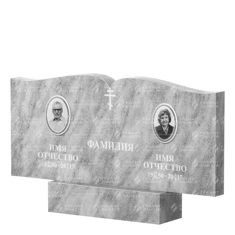 Памятники из мрамора в Иваново | Двойной мраморный памятник ФМ-259