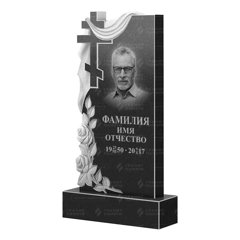 Памятники из гранита вертикальные в Иваново | Гранитный памятник ФГ-189