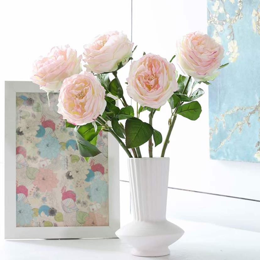 Искусственные цветы в Иваново | Цветок искусственный «Роза пионовидная», молочно-розовая, одиночный