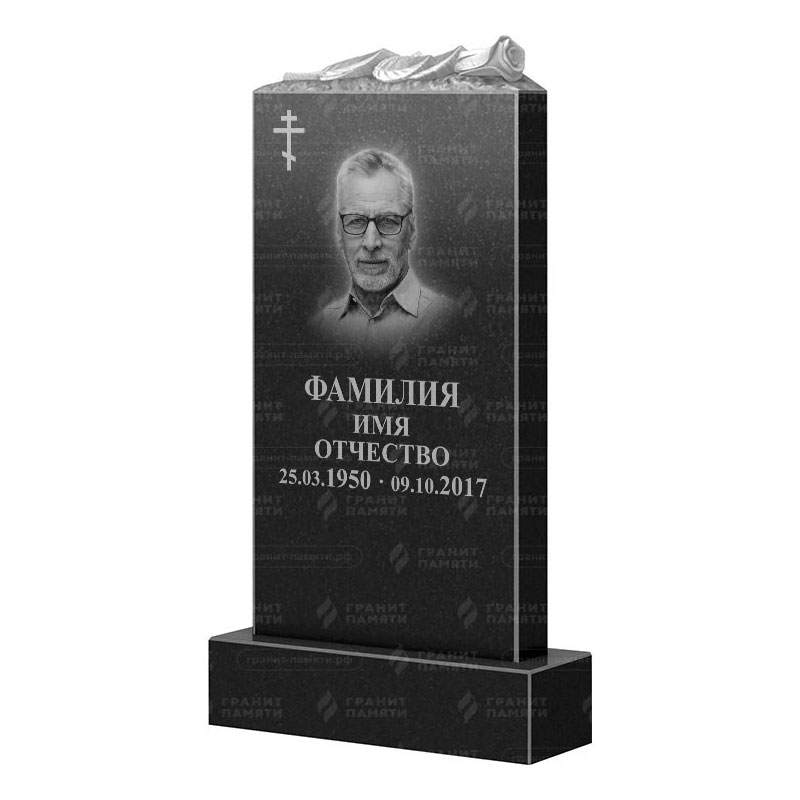 Памятники из гранита с цветами в Иваново | Гранитный памятник ФГ-105