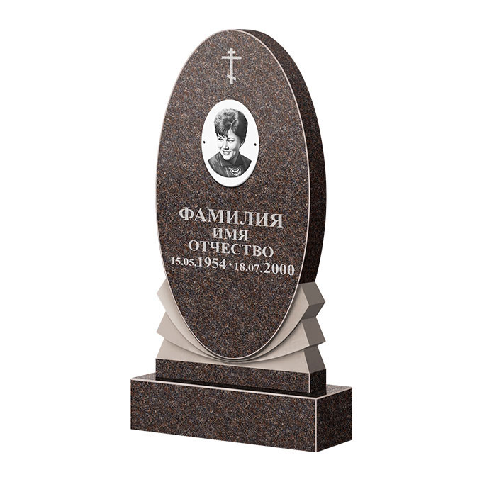 Памятники из цветного гранита в Иваново | Памятник из гранита Карел Brown ФГЦ-068