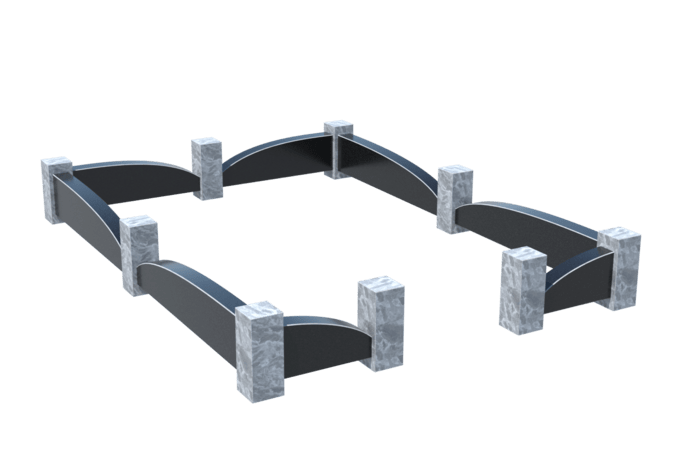 Цоколи на могилу в Иваново | Цоколь на могилу №0041