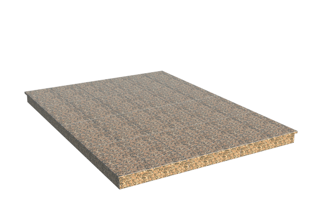 Площадки на могилу в Иваново | Площадка с вертикальной (10 см) облицовкой Южно-султаевским гранитом